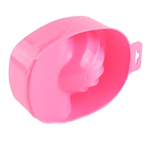 Nail Art Tips Dead-skin Soak Bowl Cleaning Software Care Bowl Manicure Hand Cutin Bubble Hand Bowl Manicure Tools (Pink)