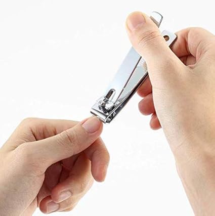 2PCS Professional Nail Clippers, Stainless Steel Fingernails & Toenails Clippers Nail Cutter and Nail File Grooming Kit for Men and Women