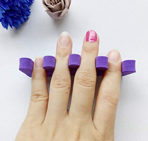 10 Pcs Soft Foam Finger Toe Separator Nail Art Manicure Pedicure Tools, Random Color