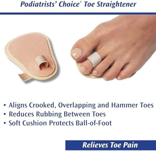 PediFix Budin Toe Straightener – Single Toe Alignment Support, One Size Fits Most, Left or Right Foot