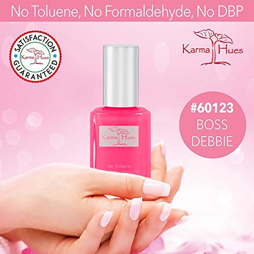 karma organic Natural Nail Polish-Non-Toxic Nail Art, Vegan and Cruelty-Free Nail Paint (BOSS DEBBIE)