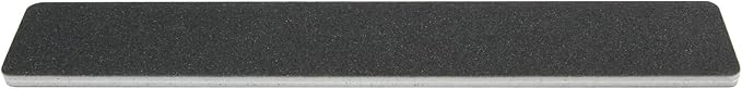 ForPro Professional Collection Rectangular Foam Boards, Black, 100/180 Grit, Double-Sided Manicure and Pedicure Nail Files, 7” L x 1.1” W, 12-Count
