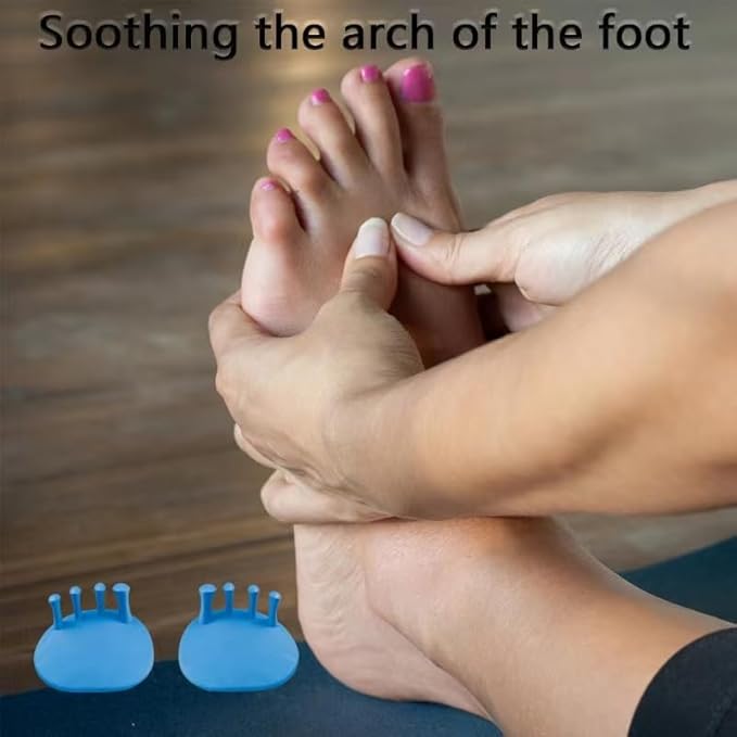 Toe Separators for Overlapping Toes Women,Blue Calf Trainer Toe Separators for Women,Multifunctional Bunion Corrector Thin Leg Exerciser,Suitable for Having Plantar Fasciitis,Bunions,Other Foot Pain