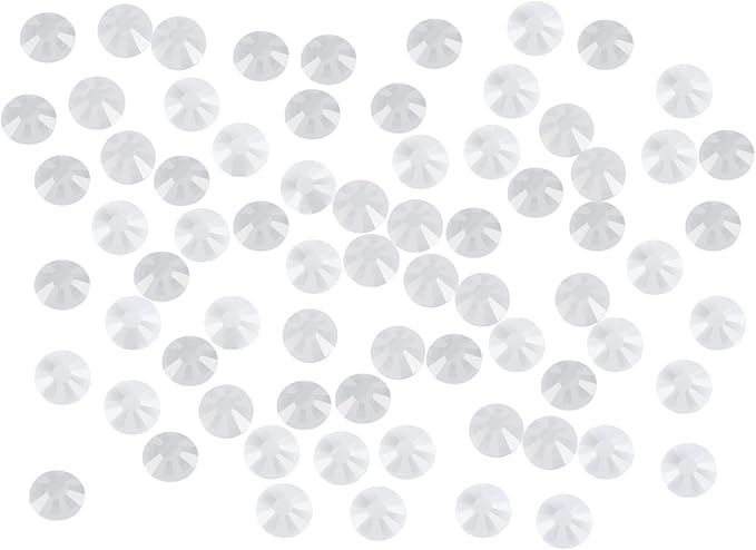 144PCS Art Nail Rhinestones Non Hotfix Glue Fix Round Crystals Glass Flatback for DIY Jewelry Making with one Picking Pen (ss50 144pcs, Clear Crystal)