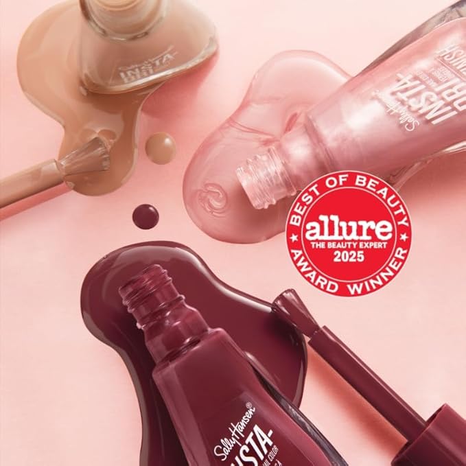 Sally Hansen Insta-Dri, White On Time, Quick Dry, Long Lasting, Semi Opaque, Shiny White Nail Polish