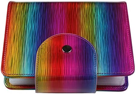 20 Slots Image Stamper Plate Collection Nail Art Stamp Plate Stamping Plates Cases Stamp Nail Template Organzier for Large Size 9.5X14.5CM Nail Art Plates (Rainbow)