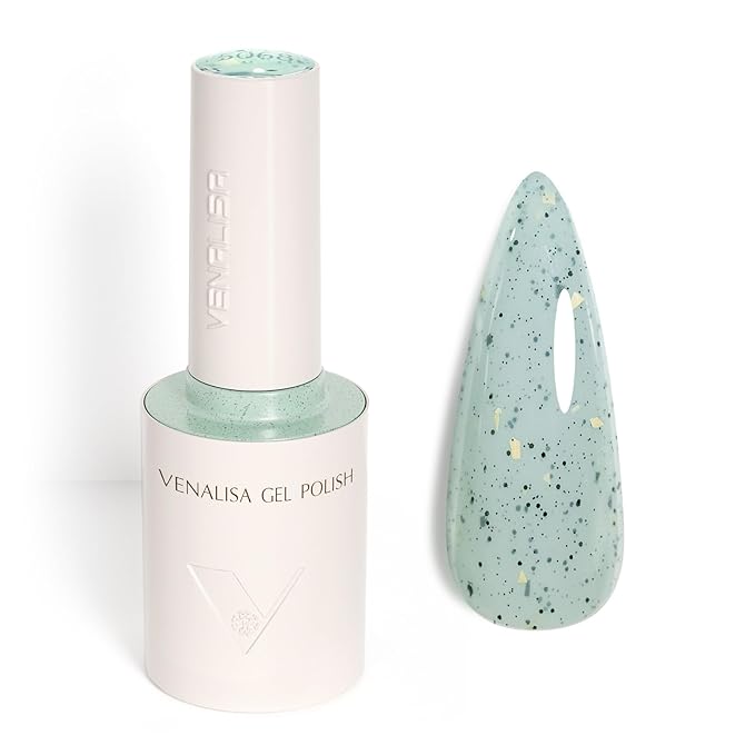 VENALISA Eggshell Green Glitter Gel Nail Polish 1 Pcs 10ML Soak Off Salon Manicure DIY at Home Nail Art For Girls Women