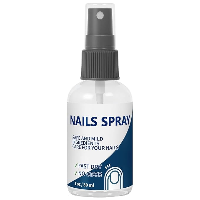 Nails Spray Fast-Drying Nail Care Moisturizer with No Odor Formula for Men & Women, Safe Mild Ingredients, 30ml/1fl oz