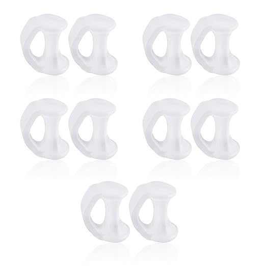 10PCS Gel Toe Separator, Pinky Toe Spacers, Little Toe Cushions Straightener Bunion Corrector for Preventing Rubbing & Relieving Pressure, Pain Relief from Overlapping Toes, Blisters, and Corns
