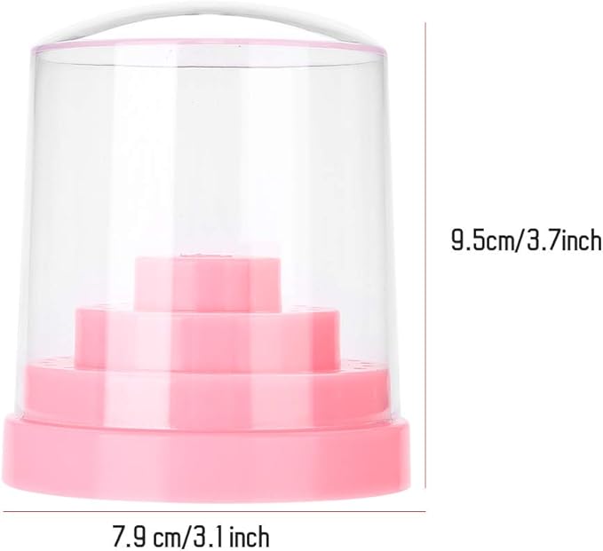 Nail Drill Bits Holder, Stand Displayer Organizer Container 48 Holes Manicure Tools (Not Inlcude Drill Bits)()