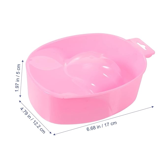 MERRYHAPY Single Layer Soaking Bowl Manicure Hand Soaking Bowl for Nail Removal and Care Tools
