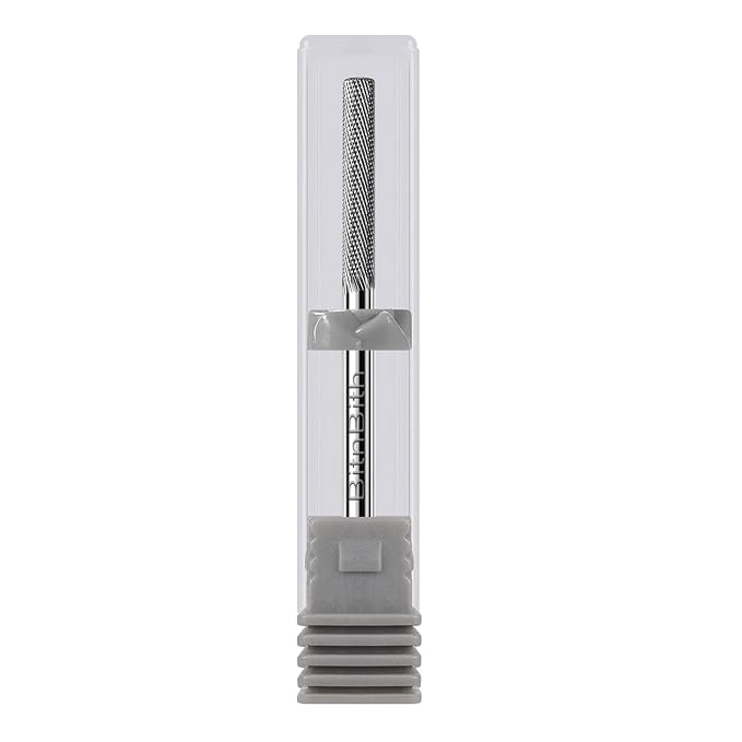 Nail Drill Bit Professional Safety Carbide Nature Nail Buffer Drill Bit 3/32” Cuticle Dead Skin Remover,Nail Prepare Bit Nail Bed File Manicure Two Way Rotate for Home Salon,3XF-Flat