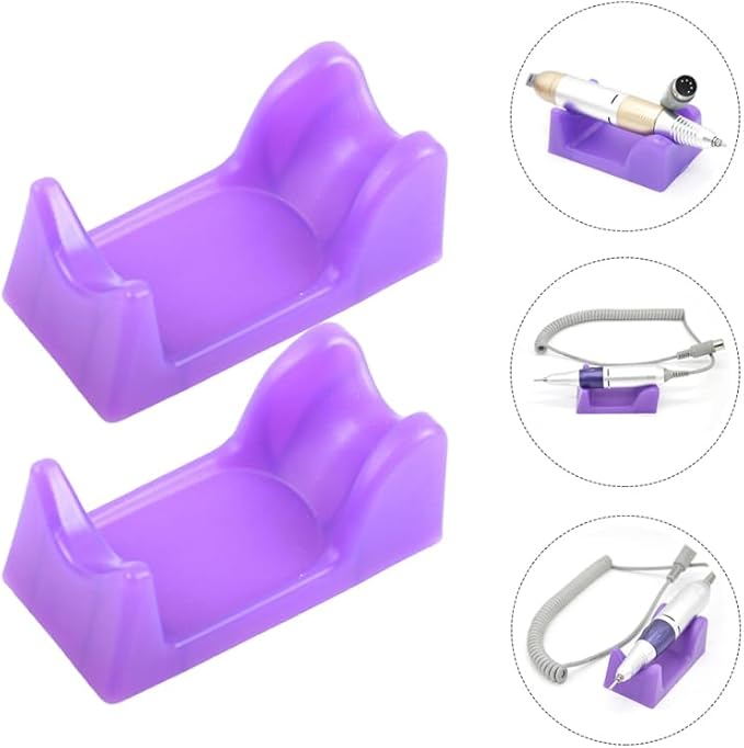 MERRYHAPY Nail Drill Holder Stand Electric Nail Polisher Handle Rack Manicure Tool Organizer for Home and Salon Random Color