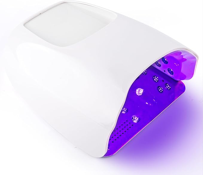126W Cordless Rechargeable UV LED Nail Lamp,Professional UV Light for Gel Nails Gel Curing Lamp with 4 Timer Setting Auto Sensor, LED Nail Dryer for Fingernail and Toenail Home (WHITE01)