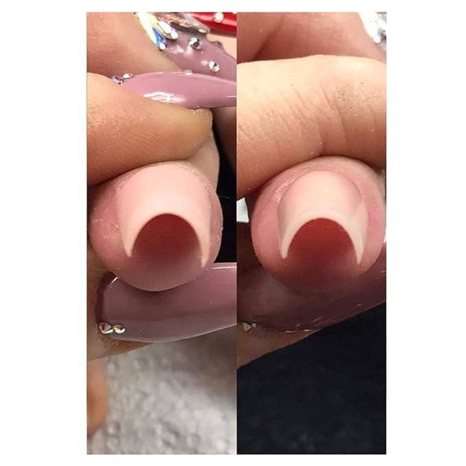 SILPECWEE 1Pc Rose Gold Nail Cuticle Pusher C Curve Nail Pinching Clips Nail Pusher Gel Nail Scraper False Nail Shaping Tweezers Nail Polish Remover Multi-Function Manicure Tools