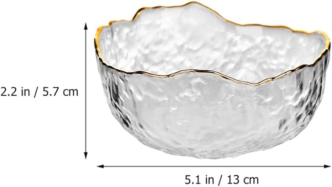 Pedicure Bowl 1Pcs Glass Nail Soaking Bowl Nail Art Remover Soak Soaker Manicure Soaking Bowl Nail Salon Bath Bowl for Fingernail Toenail Caring Polish Removal Manicure Bowl