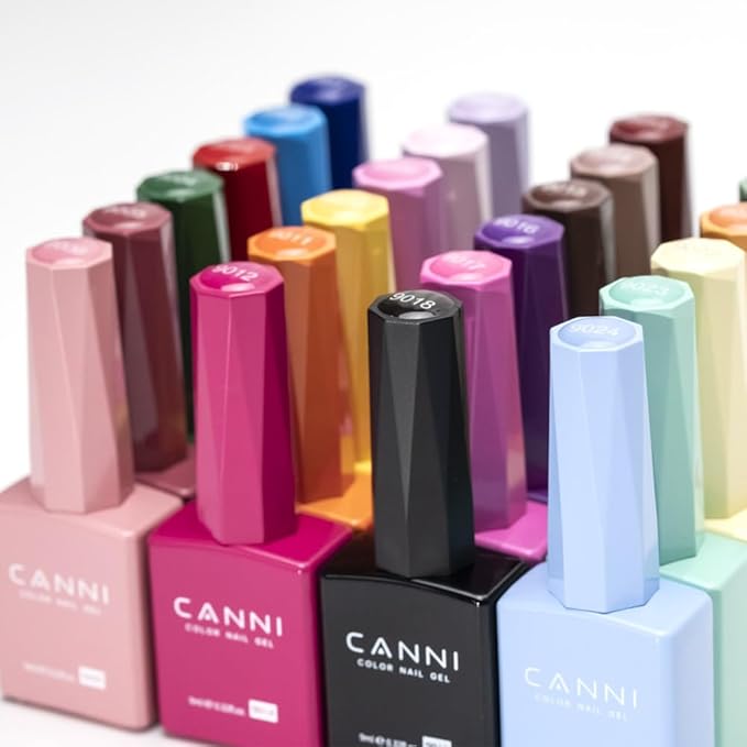 CANNI Blue Gel Nail Polish, 1Pcs Light Baby Blue Gel Polish Pastel Color High Gloss Soak Off U V Nail Manicure Salon DIY