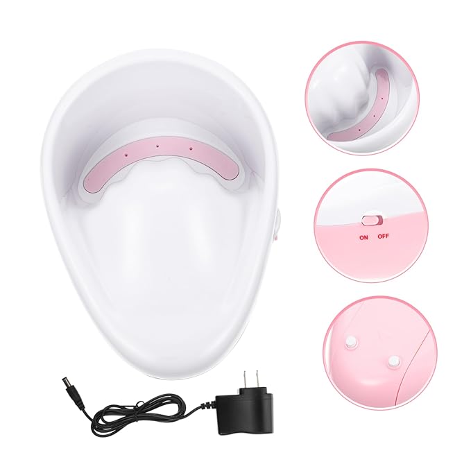 FRCOLOR Nail Art Gel Remover Soak Bowl for Manicure Care Electric Tool for Quick Nail Polish Removal Portable Design for Home Salon