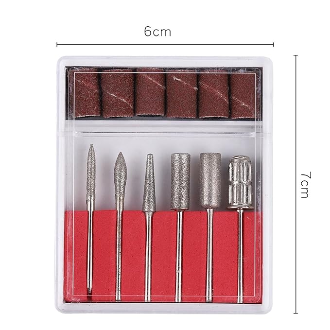Pack of 2 Sets,Nail Drill bits Set,Premium 3/32''(2.35mm) Nail Bit Nail Art Tools for Professional Acrylic Gel Nails (Standard, 2)