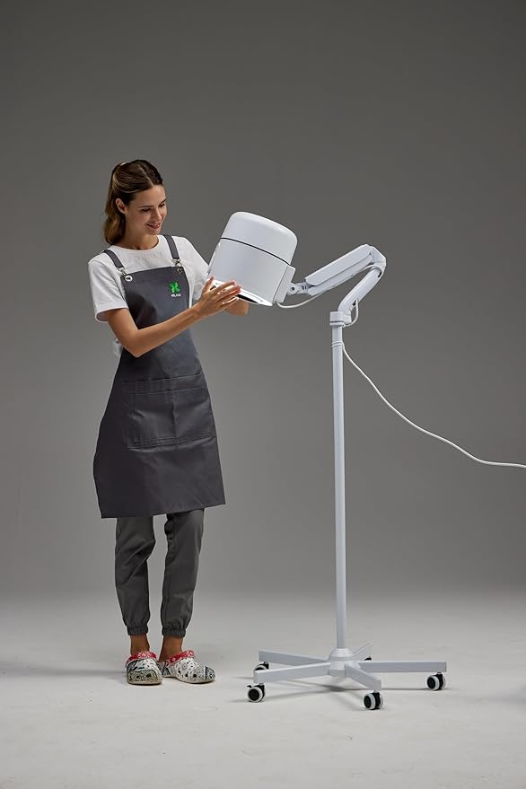 4BLANC® Heavy Duty Rolling Floor Stand for Maestro and Alize Series Dust Collectors, white