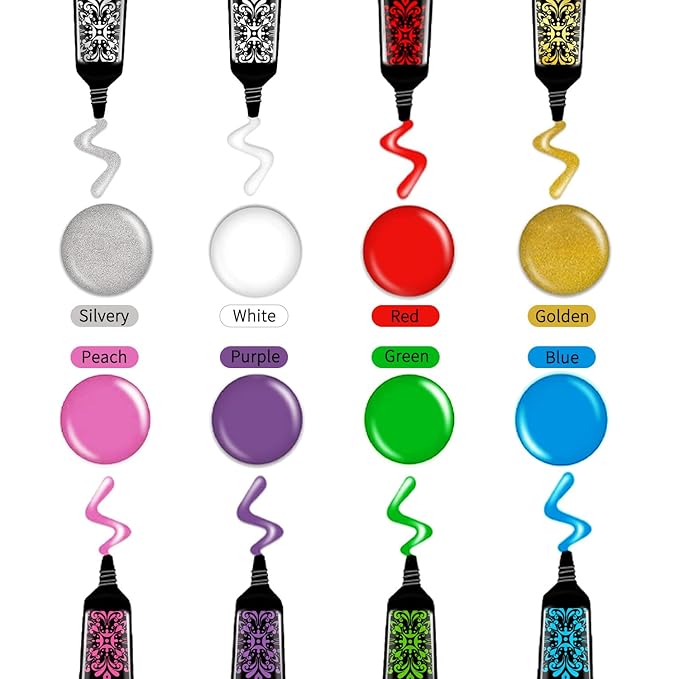 Nail Stamping Gel Polish Kit 8 Colors Nail Stamping Polish Gel Unleash Your Creativity with Nail Art Kit Ideal for Home User and Nail Salon SET2