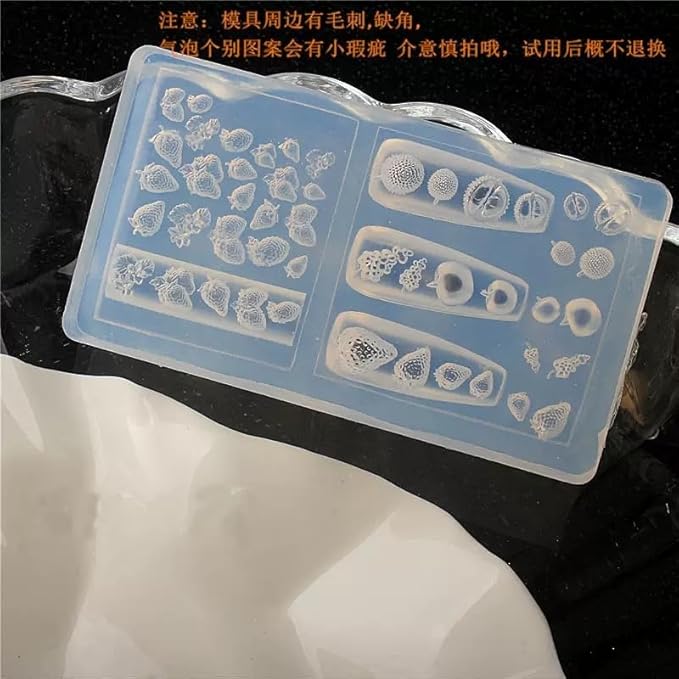 1 Pcs Strawberry Fruit Silicone Nail Art Molds for Women Resin Nail Design
