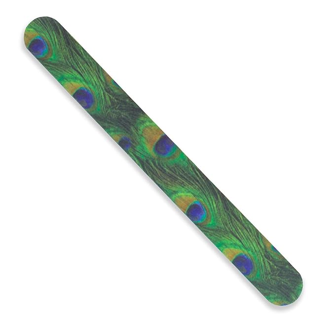 Tropical Shine Peacock Nail File Medium 180/Fine 240 Grit