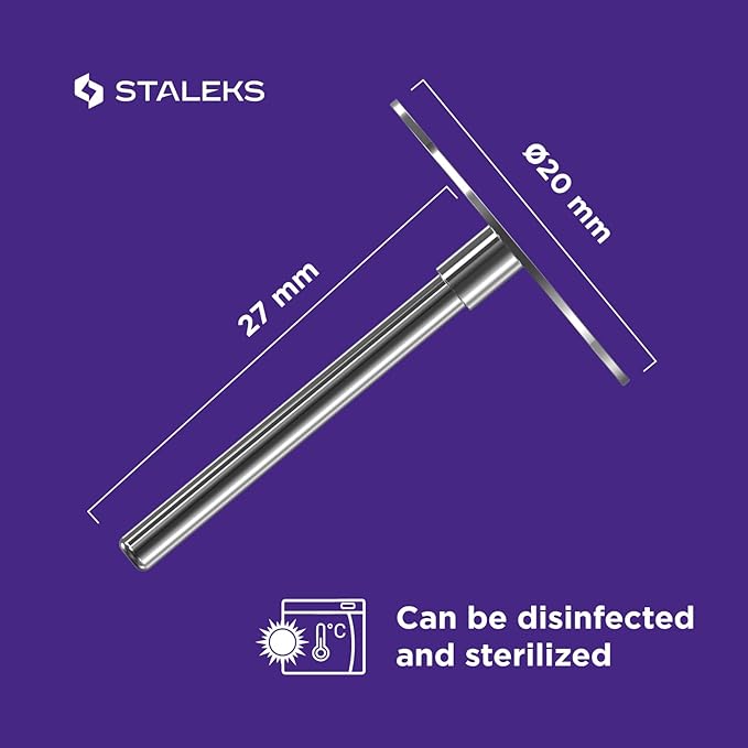 Staleks Pro Pedicure Disc PODODISC M Expert with Disposable Files – 180 Grit – 5 Pcs – 20mm – Stainless Steel – Hardware Pedicure Tool