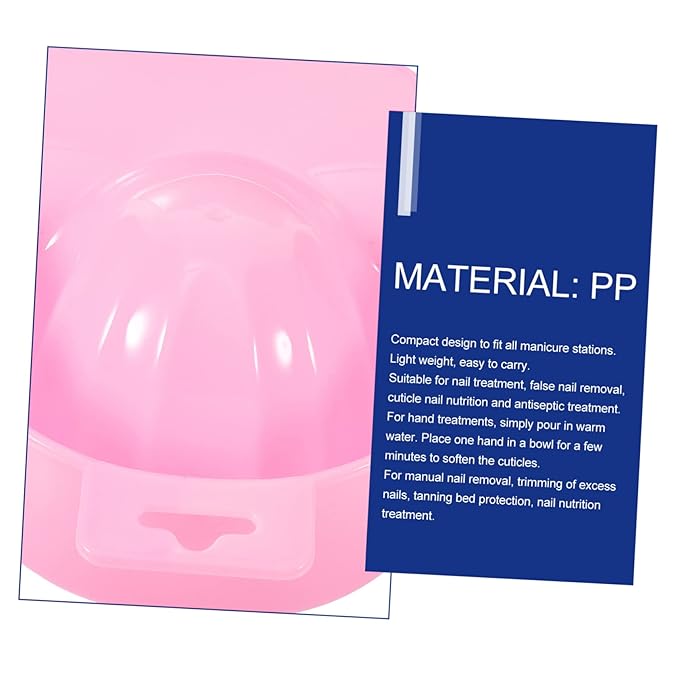 Soaking Bowl Nail Removal Manicure Care Rectangular Nail Art Bowl Professional Home Use