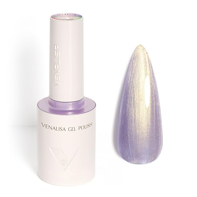 VENALISA Mermaid Purple Gold Glitter Gel Nail Polish 1 Pcs 10ML Soak Off Salon Manicure DIY at Home Nail Art For Girls Women