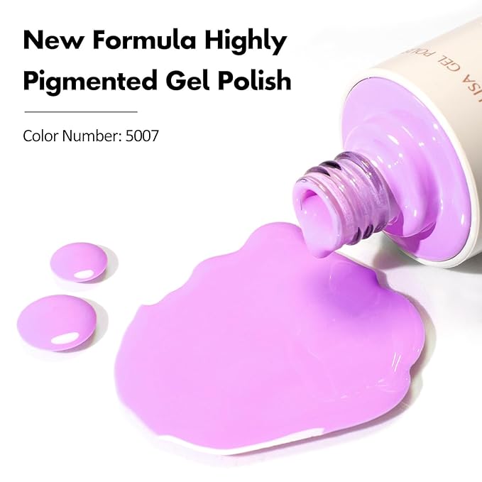 VENALISA Purple Gel Nail Polish 1 Pcs 10ML Soak Off UV Gel Salon Manicure DIY at Home Nail Art For Girls Women