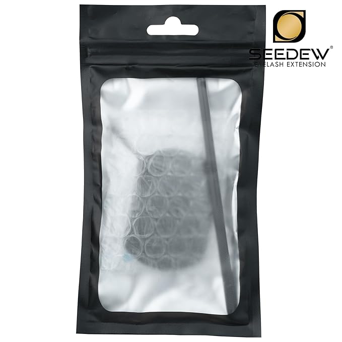 Square Shape Lash Mirror 14CM Handle (Black) (Simple Packaging)