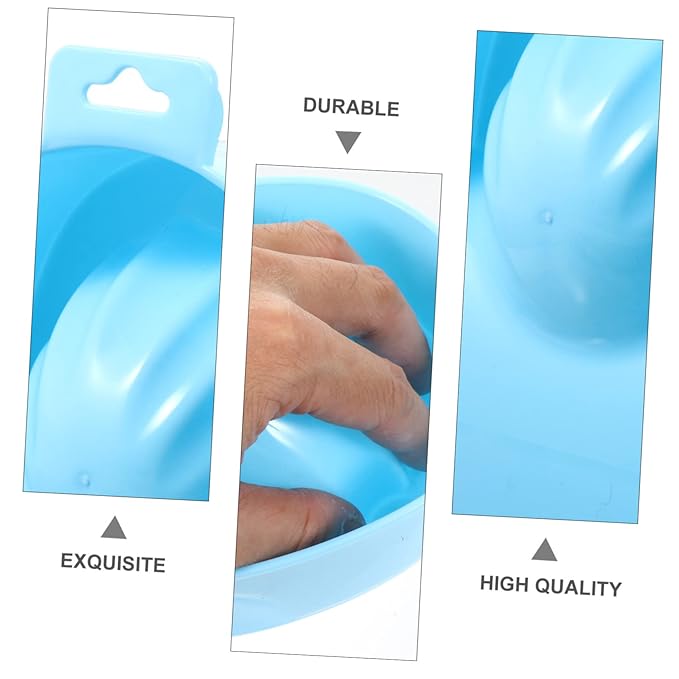 MERRYHAPY 2pcs Nail Soak Bowls for Manicure Spa Hand Soaking Trays for Nail Art and Cuticle Softening for Home Use and Professional Salons