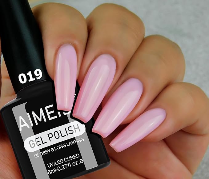 AIMEILI Gel Nail Polish, Hema Free, Cruelty Free, Vegan, Soak Off U V LED Nail Art for Women Girls Manicure Salon DIY Home - 999 8ml