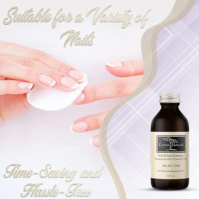 Unscented Nail Polish Remover with Amazing Nail Polish Remover Wipes & Lavender Remover
