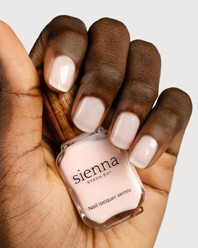 Sienna Byron Bay Peace, Pink Sheer Vegan Nail Polish, Long-Lasting, Vegan & Cruelty-Free, 10ml – .34 fl oz.