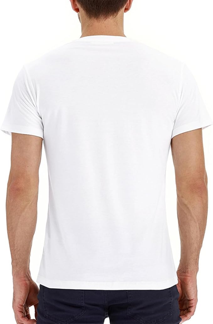 Lexiart Mens Fashion Henley Shirts Long Sleeve Button Cotton T-Shirt with Pocket