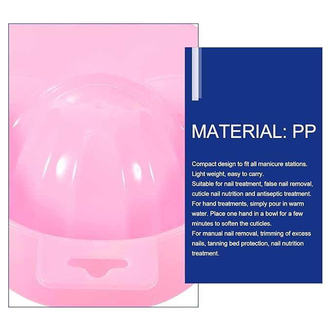 Manicure Soaking Bowls Nail Art Hand Soak Treatment Bowls Soaking Soak Bowl Red Nail Art Polish Removal Wash Soaker Tray Manicure Spa Tools