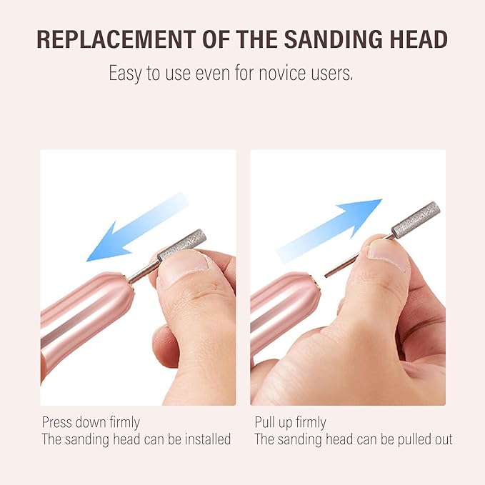 Electric Nail Drill Nail File for Acrylic Nail Gel Nail Manicure Pedicure Tools Nail Supplies for Home Salon