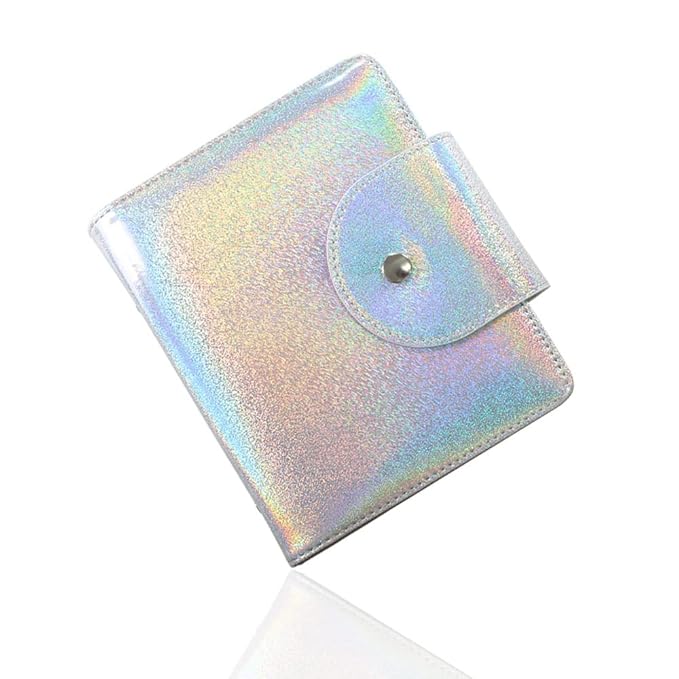 Yigo 20 Slots Image Stamper Plate Collection Laser Color Nail Art Stamp Plate Stamping Plates Cases Stamp Nail Template Organzier for 9.5X14.5CM Size Nail Art Plates (C-Silver)