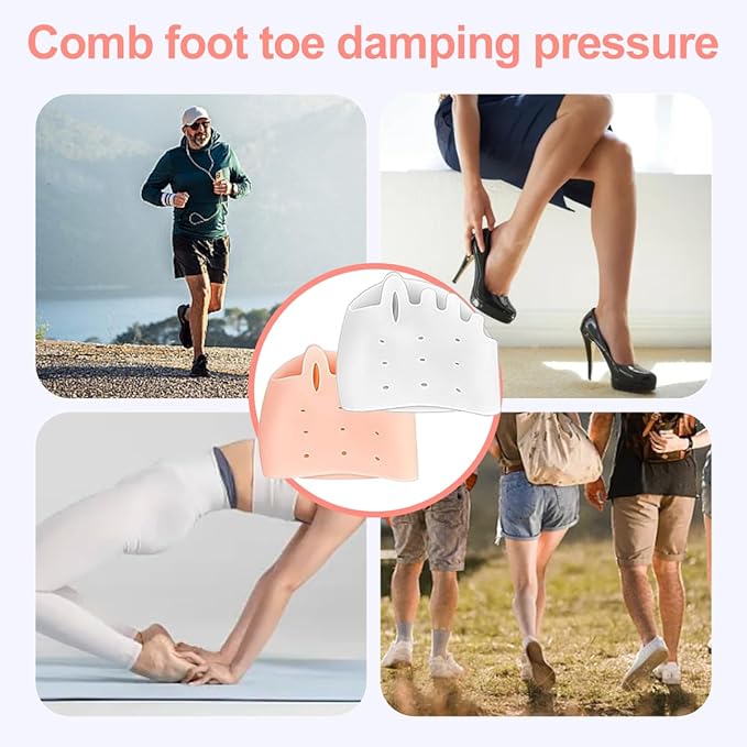 Toe separators for Women & Men, ball of foot bunion corrector toe spacers ,toe protectors women,4-Pairs bunion pads,2025 New
