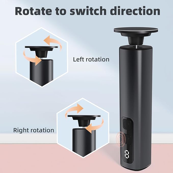 Electric Callus Remover for Feet, 9 Speed Rechargeable Pedicure Tools for Feet, Callous Remover Tool for Remove Cracked Heels and Feet Scrubber Dead Skin, Replaceable Sandpaper Discs, Battery Display