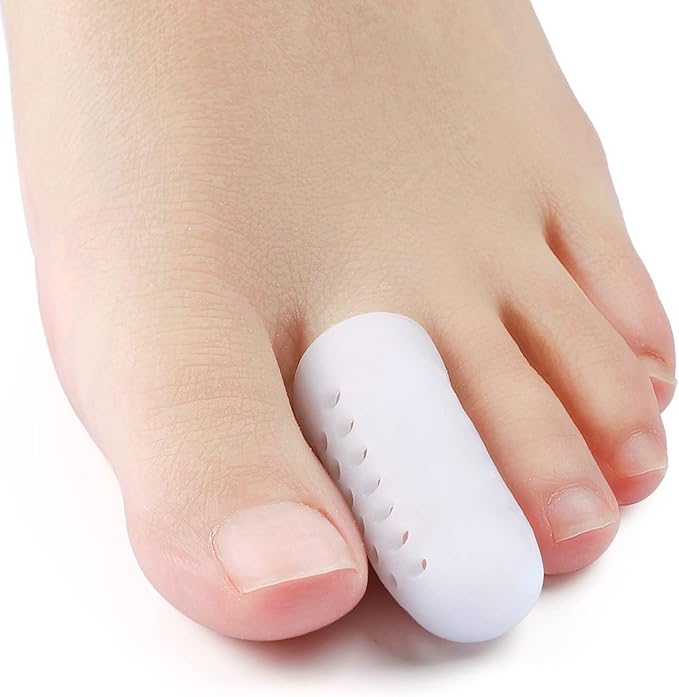 Welnove Pack of 12 Toe Protector, Pinky Toe Caps, Gel Toe Sleeves with Breathable Hole, Pain Relief for Corns, Blisters and Ingrown Toenails (Shoe Sizes: Women: 6-11 / Men: 6-10)