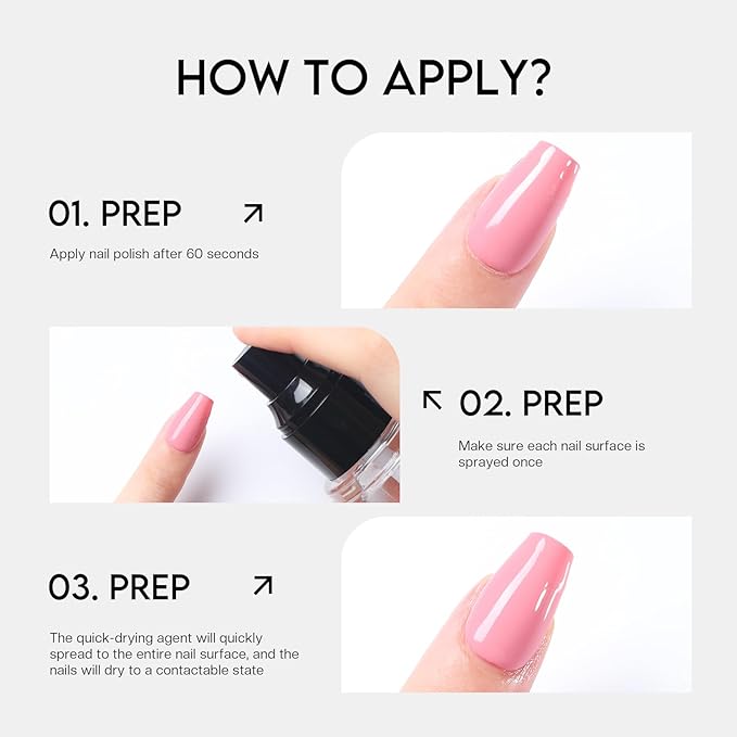 Fast Dry Solution for Nail Polish Smoothness Air Dry Long-Lasting