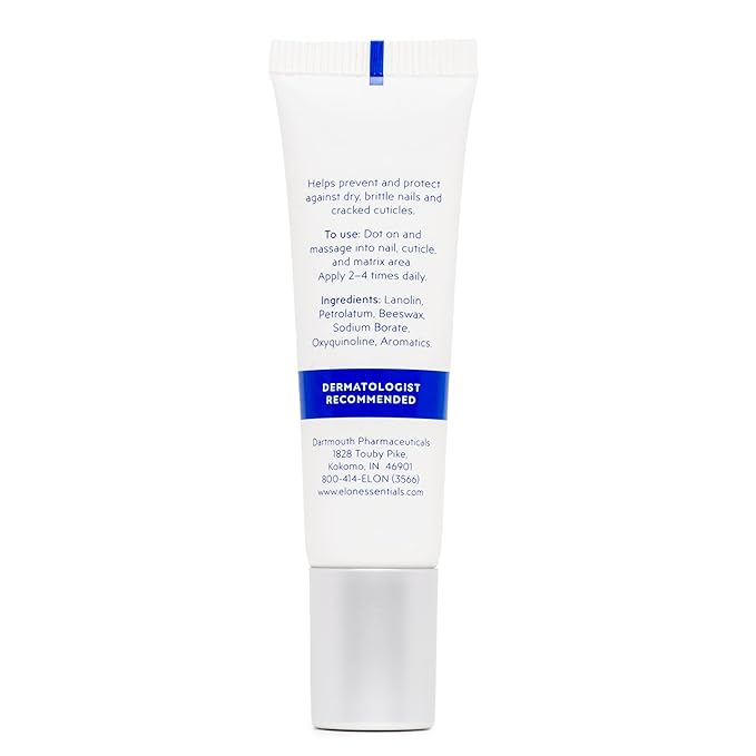 Elon Lanolin-Rich Nail Conditioner – Strengthens Nails, Protects Cuticles, Dermatologist-Recommended for Brittle & Damaged Nails (10g tube, 2 Pack)