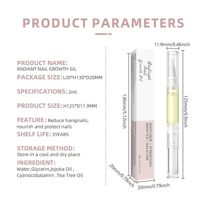 Cuticle Oil Pen, Nail Growth and Strengthener,Nail Growth Oil,Nail Hardener for Damaged nails (1PC)
