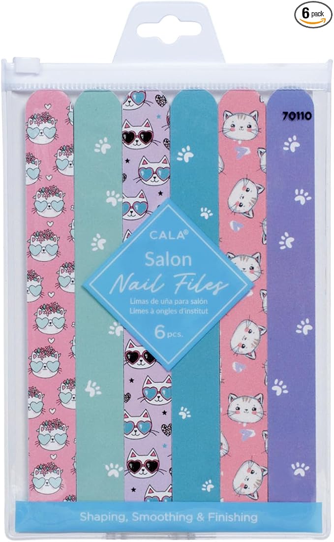 NAIL FILES: CAT'S MEAW (6PCS)