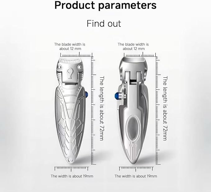 Stainless Steel Nail Clippers Set 3 in 1 Toenail and Fingernail Clippers with Nail File, Manicure and Pedicure personnal Care Tool Thick toenail Cutter for Men, Women, Seniors, Gift