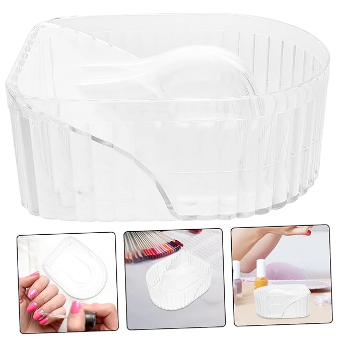 Nail Soaking Bowl for Manicure Ergonomic Design for Softening Dead Skin and Cleaning Nails