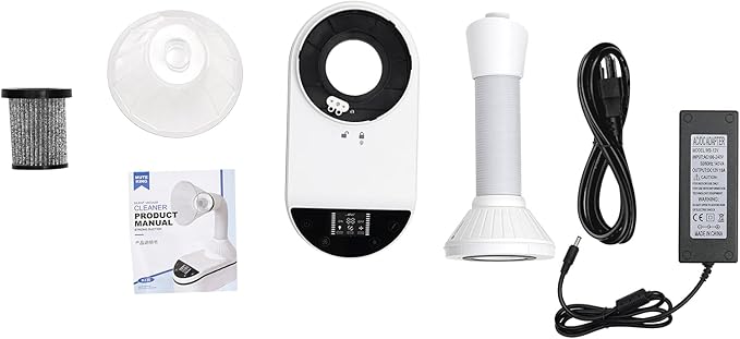 Nail Dust Collecting Machine,Nail Dust Collector With Reusable Filter, Powerful Vacuum Fan Vent Dust Collector,Dust Hose Cover,Led Spotlight,for Nail Art, Veneer, Nail Care, and Removing Dead Skin